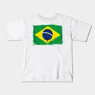 Brazil Flag Kids T-Shirt